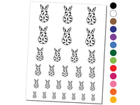 Bunny Pattern Carrots Easter Rabbit Temporary Tattoo Water Resistant Fake Body Art Set Collection