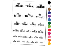 Bride Diamond Detail Wedding Love Temporary Tattoo Water Resistant Fake Body Art Set Collection