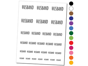 Husband Text Temporary Tattoo Water Resistant Fake Body Art Set Collection