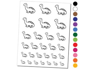 Baby Nursery Brontosaurus Dinosaur Temporary Tattoo Water Resistant Fake Body Art Set Collection