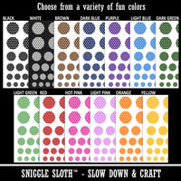 Geometric Polka Dotted Circle Temporary Tattoo Water Resistant Fake Body Art Set Collection