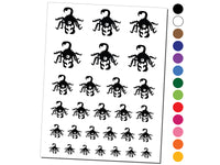 Creepy Scorpion Bug Creature Temporary Tattoo Water Resistant Fake Body Art Set Collection