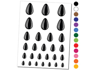 Sunflower Seed Temporary Tattoo Water Resistant Fake Body Art Set Collection