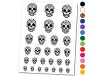 Norse Viking Rune Skull Temporary Tattoo Water Resistant Fake Body Art Set Collection