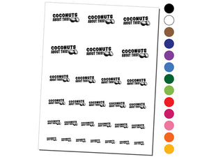 Coconuts About This Teacher Student School Temporary Tattoo Water Resistant Fake Body Art Set Collection