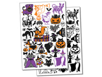 Halloween Spooky Animals Galore Temporary Tattoo Water Resistant Fake Body Art Set Collection