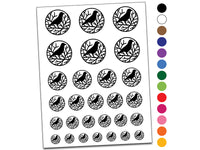 Crow Raven Branches Temporary Tattoo Water Resistant Fake Body Art Set Collection