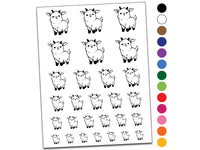 Adorable Baby Goat Temporary Tattoo Water Resistant Fake Body Art Set Collection