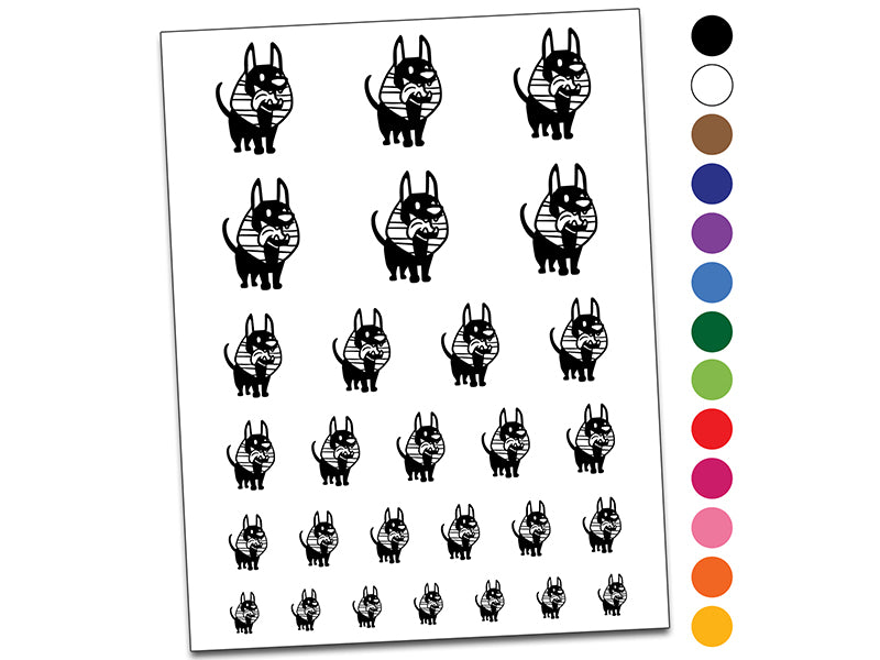 Anubis Puppy Egyptian Jackal Dog Temporary Tattoo Water Resistant Fake Body Art Set Collection