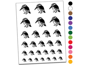 Kingfisher Bird Temporary Tattoo Water Resistant Fake Body Art Set Collection