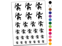 Stealthy Ninja with Sword Temporary Tattoo Water Resistant Fake Body Art Set Collection