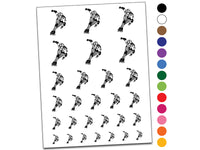 Roller Derby Girl Skates Skater Temporary Tattoo Water Resistant Fake Body Art Set Collection