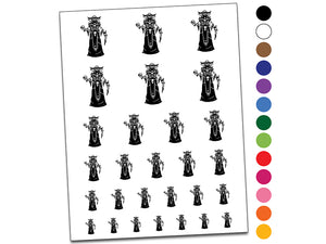 RPG Class Warlock Necromancer Temporary Tattoo Water Resistant Fake Body Art Set Collection